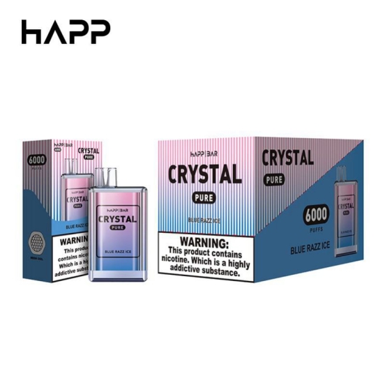 Best Quality Puff Happ Happ Crystal Pure Disposable E-cigarette