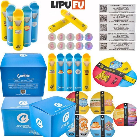 2024 Best Vape Pen Lipufu 1ml+1ml Cookies Wholesale Price Cheap