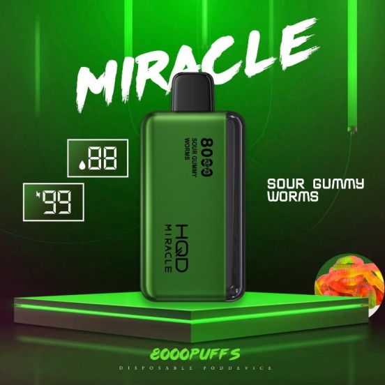 Hqd Miracle 8000 Puffs Smooth Hit Disposable Vape