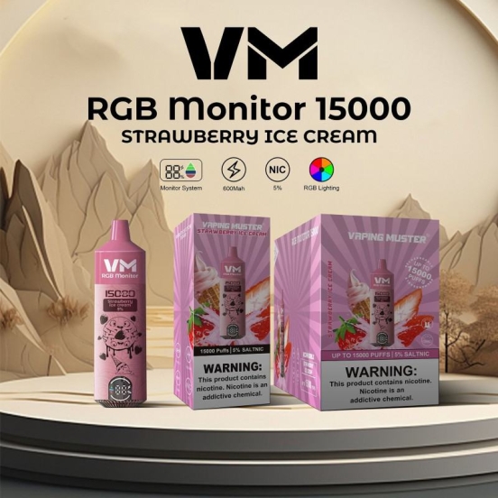 Superior Quality Disposable Vapes Wholesale Vaping Muster Vmrgb 15000 Puffs