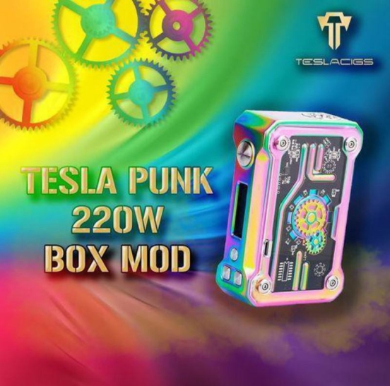 Wide Flavor Selection TESLACIGS Disposable Vape Pen Punk 220w Mod