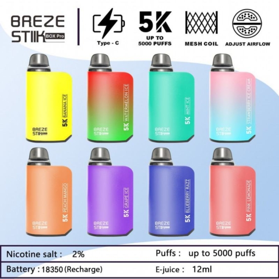 Vape Pen Wholesale Breze Stiik Box Pro 5000