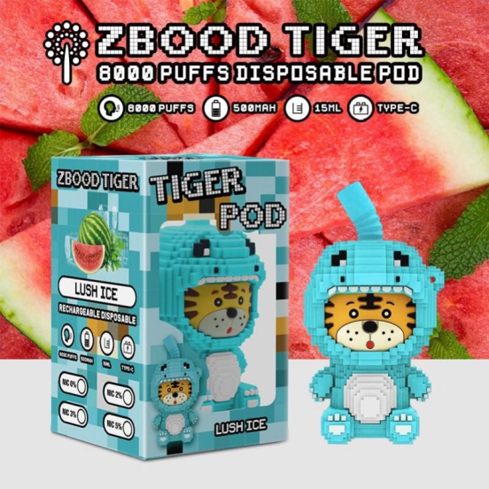 2024 Bulk Pricing Disposable R & M Zbood Tiger 8000 Puffs Vape Pen Wholesale Price
