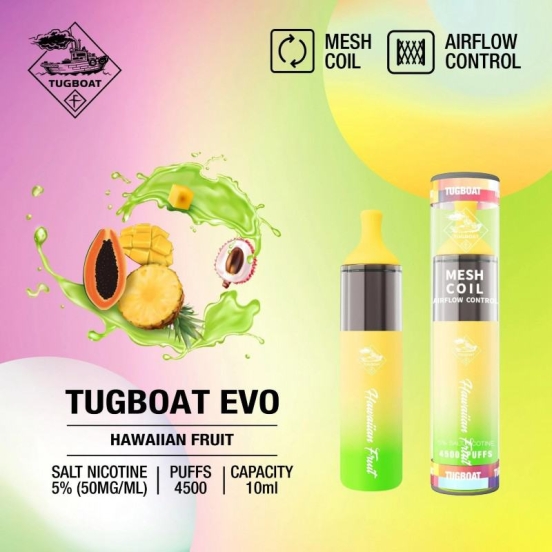 Bulk Pricing Tugboat Evo 4500 Wholesale Vape Pen