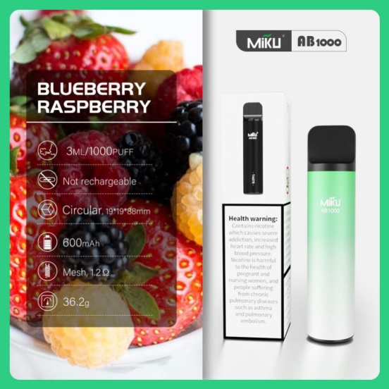 Competitive Pricing Disposable Miku Ab1316 1000 Puffs Vape Brands