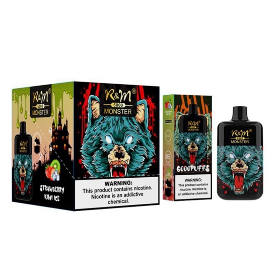 2024 Best Vape Pen R&M Monster 6k R&m 6000 Wholesale Price Disposable Vape Pen