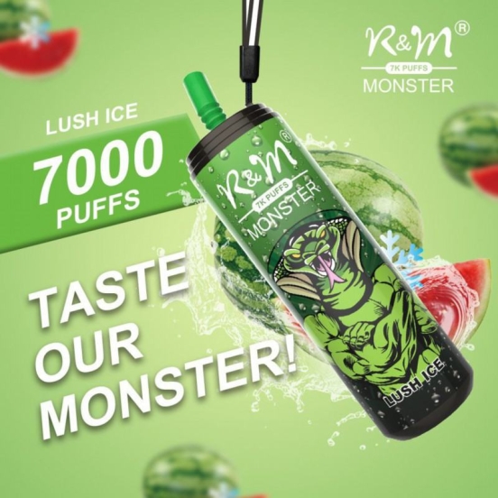 Authentic R&M R&m Monster 7k Vape All Flavors