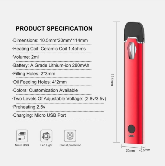 Good Price Meta Wholesale Vape Pens Packwoods Vpod Pro 2ml Disposable Pod