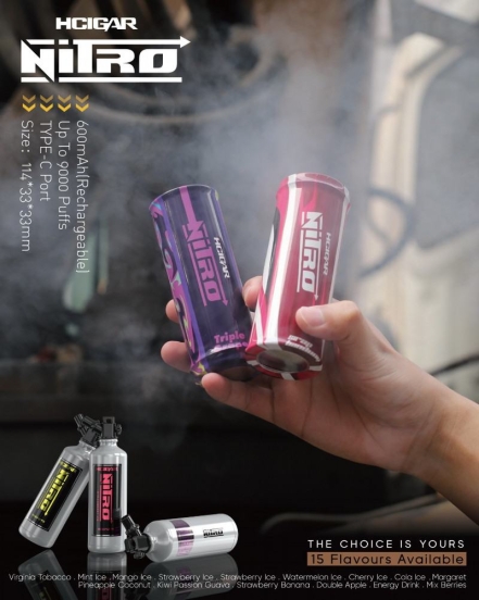 All Flavors Hcigar Disposable Vape Pens Hciagr-nitro 9000 Wholesale