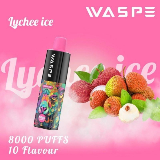 Wide Flavor Selection Puff Miou Waspe 8000 Puffs Electronic Cigarette