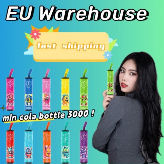 2024's Premium Vape PenPuff Zooy Min Cola Bottle 3000 8000 Puffs Disposable E-cigarette