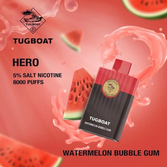 Premium Volestech Tugboat Hero 8000 Puffs Pen Vape