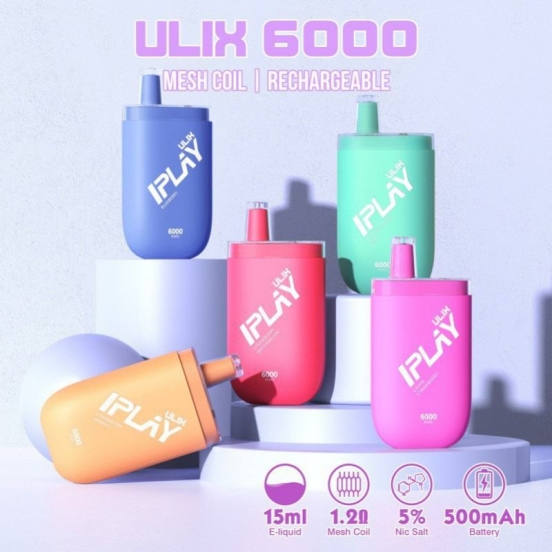 Iplay Ulix  Electronic E 6000 Puffs Wholesale Price Cheap