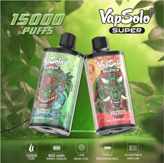 Vapsolo Super 15000 15k Disposable Vape All Flavors
