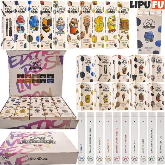 Lipufu Pen 1g Piff White Hits Vape Puffs