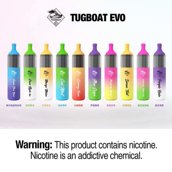 Authentic Wholesale Disposable TUGBOAT Tugboat Evo 4500 Puffs Vape Pen