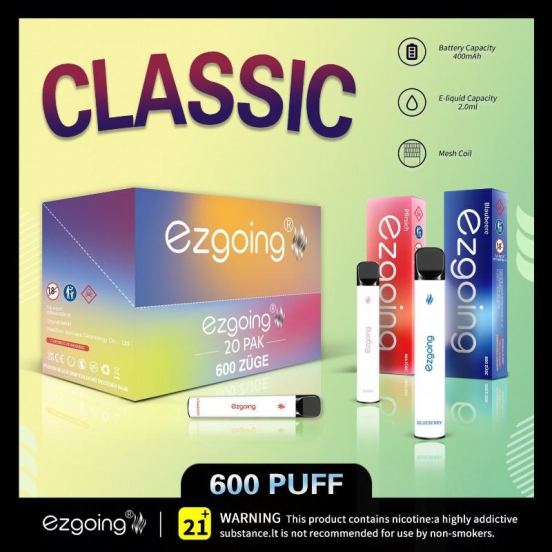 All Flavors Disposable Sup Vape Ezgoing Classic About 600 Puffs Pens Wholesale Price
