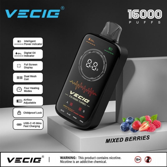 OEM Vecig Fs Turbo 16000 Puffs Disposable E-cigarette
