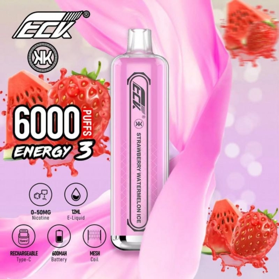 Best Selling Energy Pen Vape Kk  12 Flavors 6000 Puffs