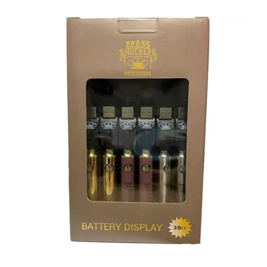 Wide Flavor Selection Vape Bar Wholesale Super Brass Knuckles 900mah Battery