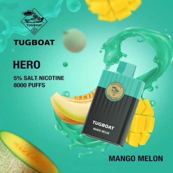 Premium Volestech Tugboat Hero 8000 Puffs Pen Vape