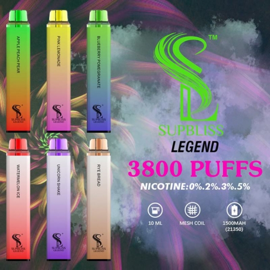 Bulk Pricing Vape Bars Baish Supbliss Legend 3500 Wholesale