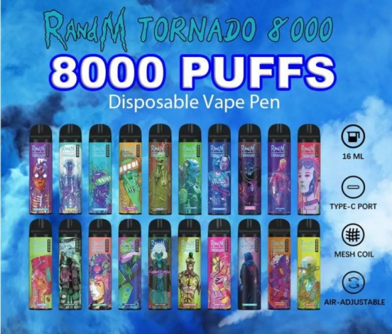 Disposable RandM Tornado Randm Tornado 9000 Puffs Vape Pens Wholesale