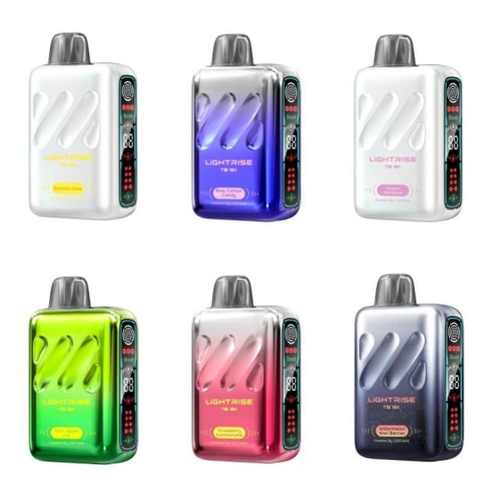 Wide Flavor Selection Wga Lightrise Tb 18000 18000(12000inboostmode) Puffs Disposable E-cigarette Nicotine