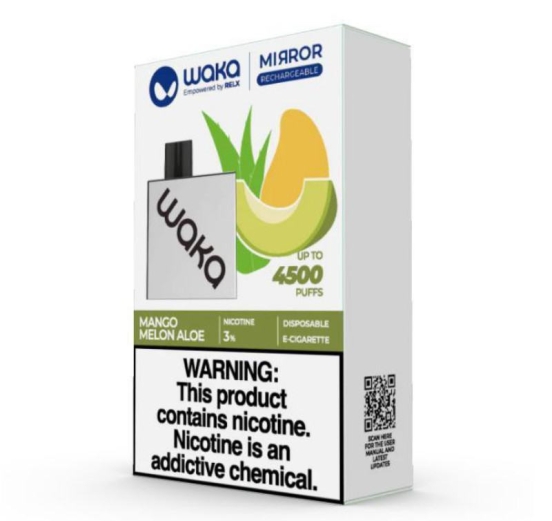 Top-notch Vaping WAKA Disposable Vape Pen Waka Mirror 4500 Puffs Wholesale
