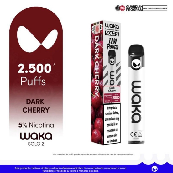 Disposable Vape Lost Waka Solo2 2500 Puffs