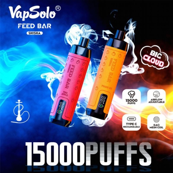 Wholesale Vape Pen Vapsolo Shisha Feed 15000 Puffs