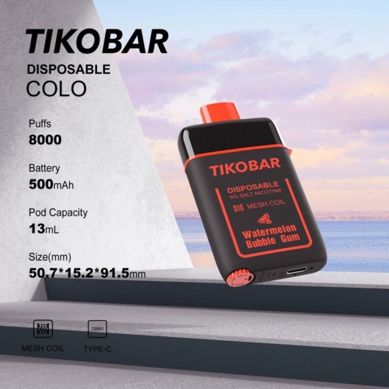 zbood Tiko Colo 8000 Wholesale Vape Bars