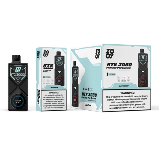 Disposable Zooy Bar Vape RTX + Puffs Wholesale Price Recharge