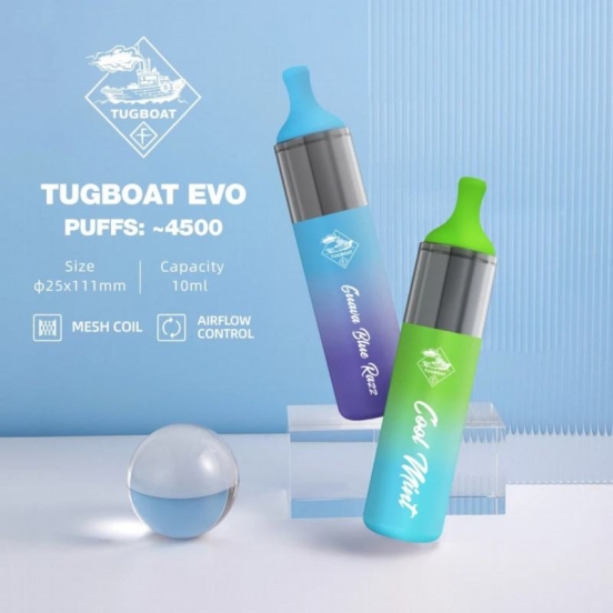 Best Vape Pen TUGBOAT Tugboat Evo 4500 Puffs Disposable Vape Wholesale