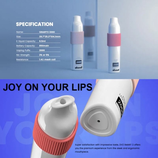 Hot Selling Baish Zbood Smart2 2000 Disposable Vape Pen Wholesale