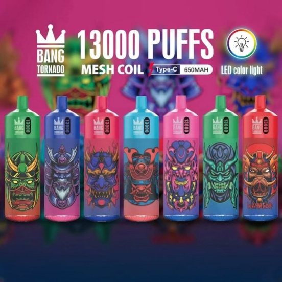 2024's Premium Vape Pen Disposable Vape Bars Wholesale Bang Tornado 13000