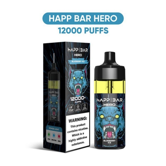 BANANATIMES/ Custom Happ Hero -  E 12000 Puffs Pen