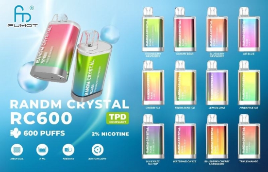 Best Quality RandM Crystal 600 Wholesale Disposable Vape