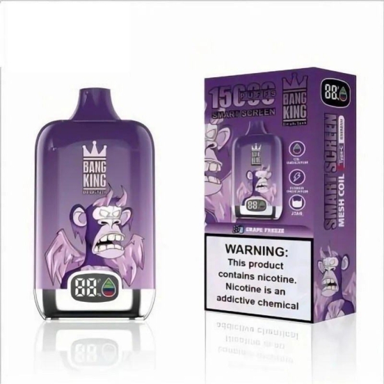 Bang King Smart Screen 15000 Puffs Disposable Vapes Wholesale