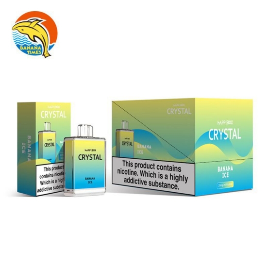 2024's Finest Vaping Wholesale Vape Bars BANANATIMES/Custom Happ Box Crystal - Disposable 600 Puffs