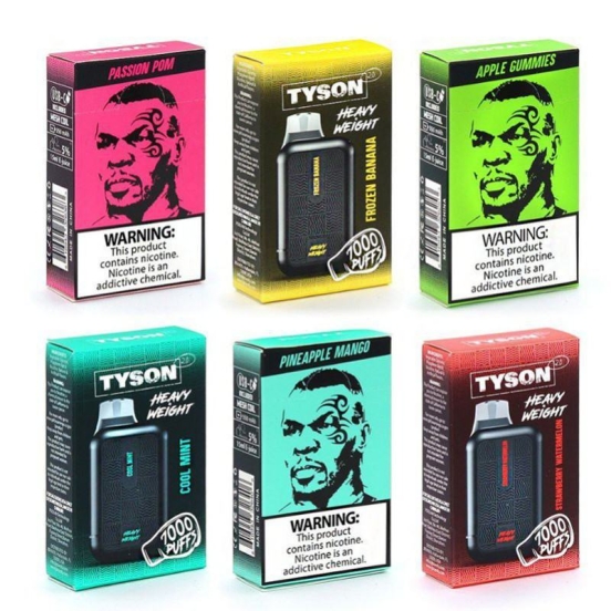  Wholesale Disposable Vapes Tyson Heavyweight 7000 Puffs