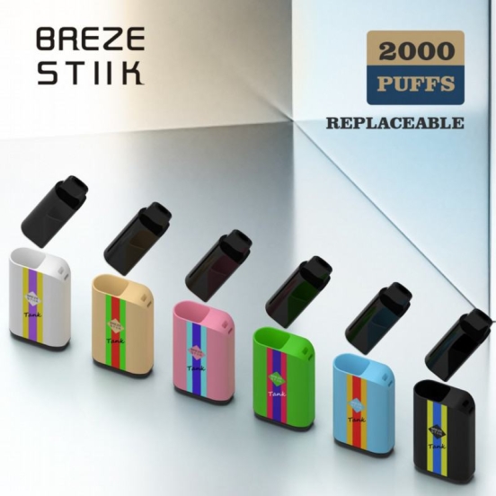 2024 Best Wholesale Breze Breze Stiik Tank Kit 2000 Puffs Disposable Vape Pens