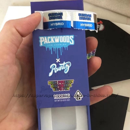 Hot Selling Wholesale Disposable Vape Bar OEM Packwoods X Runty