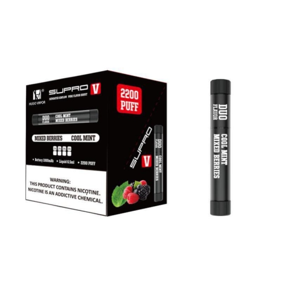 Top-notch Vaping Hugo Hugo Vapor Duo Flavor 2200 Puffs Disposables Vape Wholesale