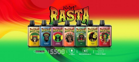 RANDM R&m Rasta Disposable Pod 5500 Puffs Vape Wholesale