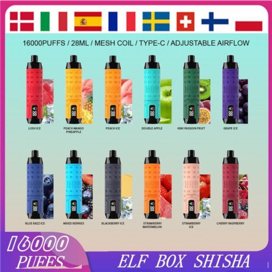 Premium Vape Pen Disposable Doloda Vape Pen Elf Box Shisha 16000 Puffs Wholesale Price