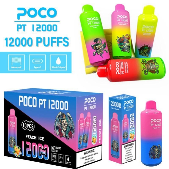 Customizable Disposable POCO Poco Pt 12000 Puffs E-cigarette Nicotine
