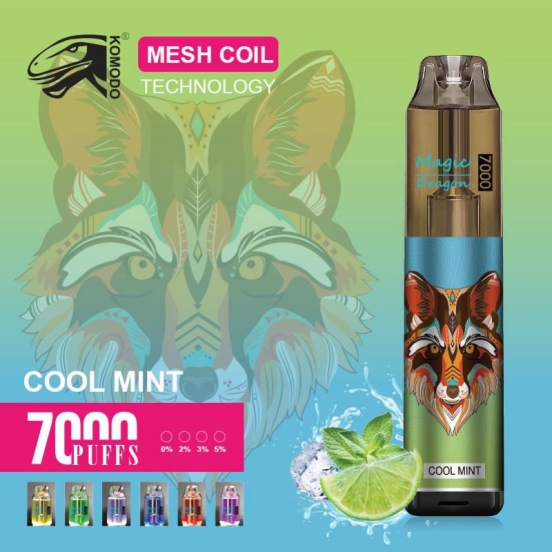 Disposable Big Hit Vape Customized Komodo Magic Dragon 7000 Puffs