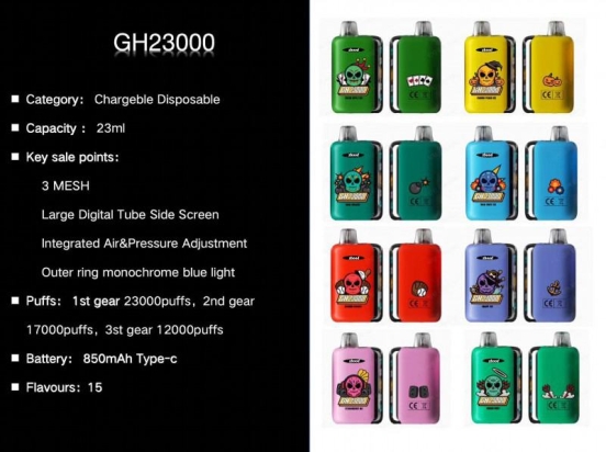 zbood Wholesale Disposable Vape Bars Elf Gh23000 12000 Puffs