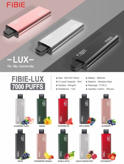 FIBIE Bar 7000 Hits Vape Puffs